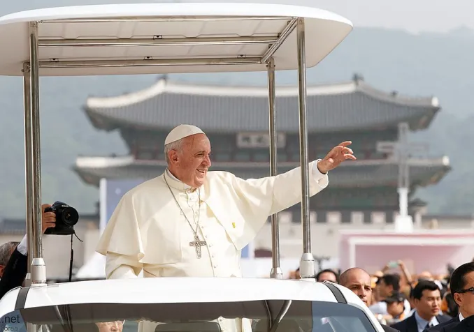 le pape François en 2014 ©Korea.net / Korean Culture and Information Service, CC BY-SA 2.0 Wikimedia Commons