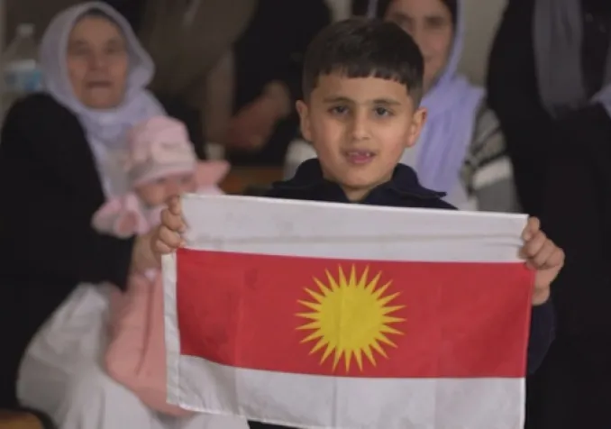 Les Yézidis sont les représentants d'une des plus vieilles communautés monothéistes au monde, dont le berceau se trouve en Mésopotamie, à la frontière de l'Irak, la Syrie et la Turquie (c) RTS