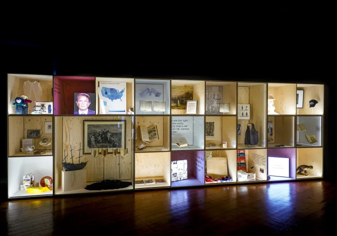 Le protestantisme se raconte aussi en objet dans l'exposition «Calvin en Amérique» au Musée international de la Réforme. © Nicolas Righetti