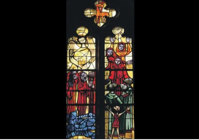 Vitrail de la résurrection, église d’Avenches © O. Sandoz