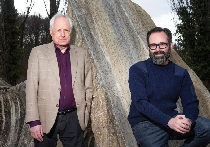 Pierre Gisel et Philippe Gonzalez, artisans de la formation «Communautés religieuses, pluralisme et enjeux de société». ©Nicole Chuard/Unil