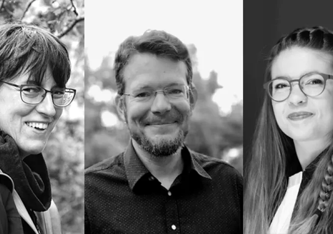 De d. à g. Sandrine Landeau, Vincent Demaurex, Maëlle Bader © DR