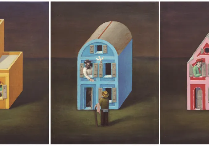 L’œuvre de Philippe Fretz est exposée au temple de Villars-sur-Ollon. La première ligne de l’œuvre correspond aux trois premières demandes de la prière qui sont adressées directement au Père. ©DR