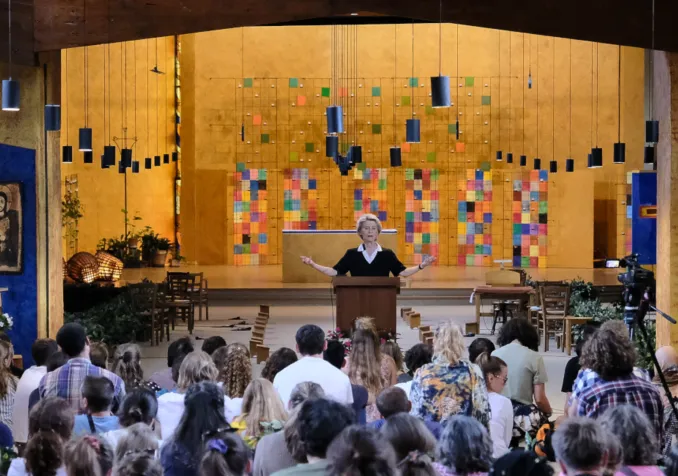 La présidente de la Commission européenne Ursula von der Leyen a passé deux jours dans la communauté œcuménique de Taizé Olivier Sittel