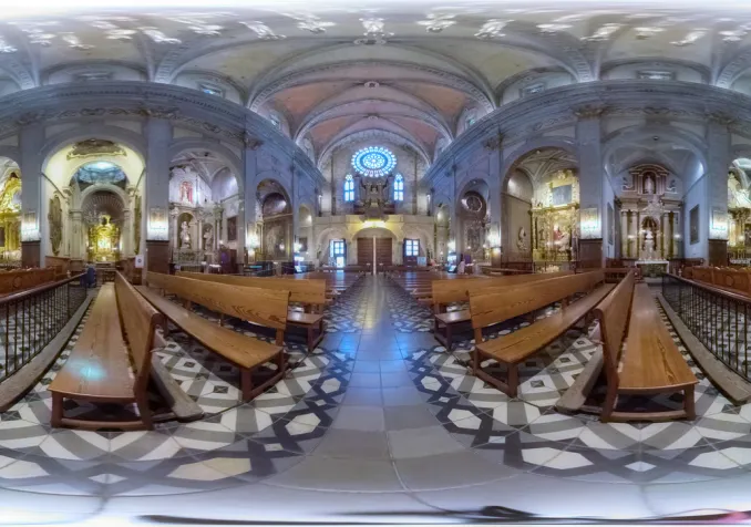 Réalité virtuelle 360° de l’église catholique de Saint-Barthélémy à Sóller, Majorque ©iStock/cinoby