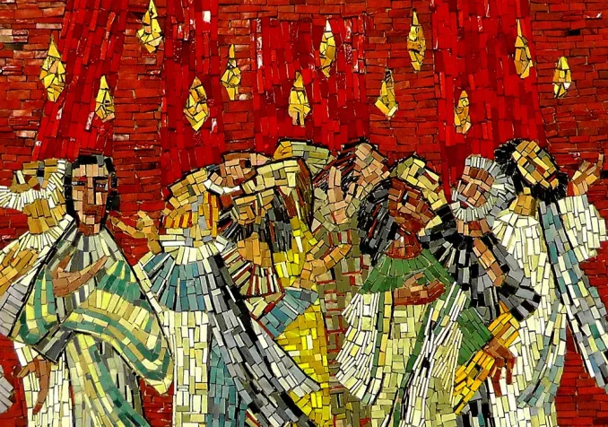 Mosaïque représentant la Pentecôte, dans la Basilique de Trier en Allemagne. ©Pixabay/Music4life