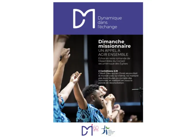 Flyer: "Dimanche missionnaire: un appel à agir ensemble" ©DM