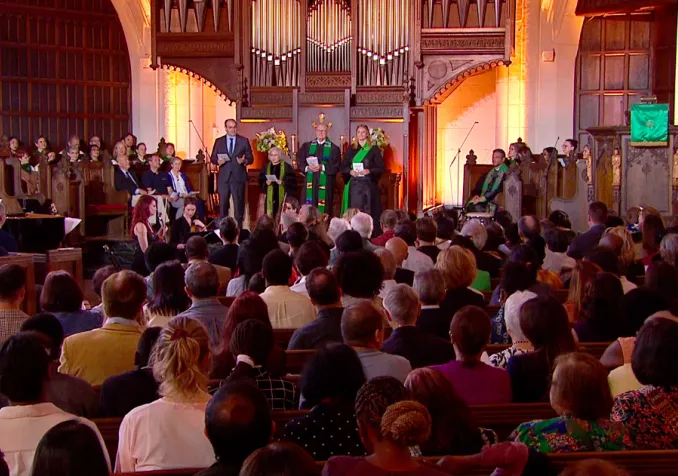 Culte des JO à l'Eglise américaine de Paris (©Présence protestante)