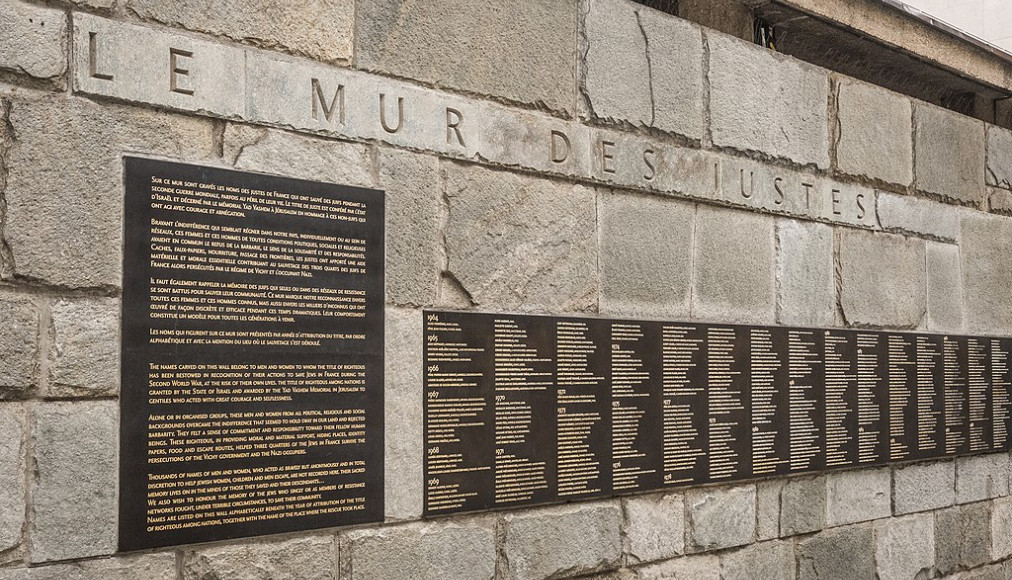 Le Mur des Juste à Paris Le Mur des Juste à Paris / ©Claude Truong-Ngoc / CC BY-SA 4.0 Wikimedia Commons