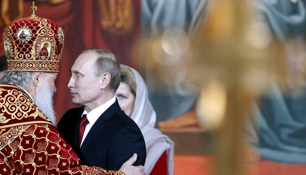 Le patriarche Kirill de Moscou partage beaucoup avec Vladimir Poutine... Le patriarche Kirill de Moscou partage beaucoup avec Vladimir Poutine... / Keystone/EPA/Maxim Shipenkov