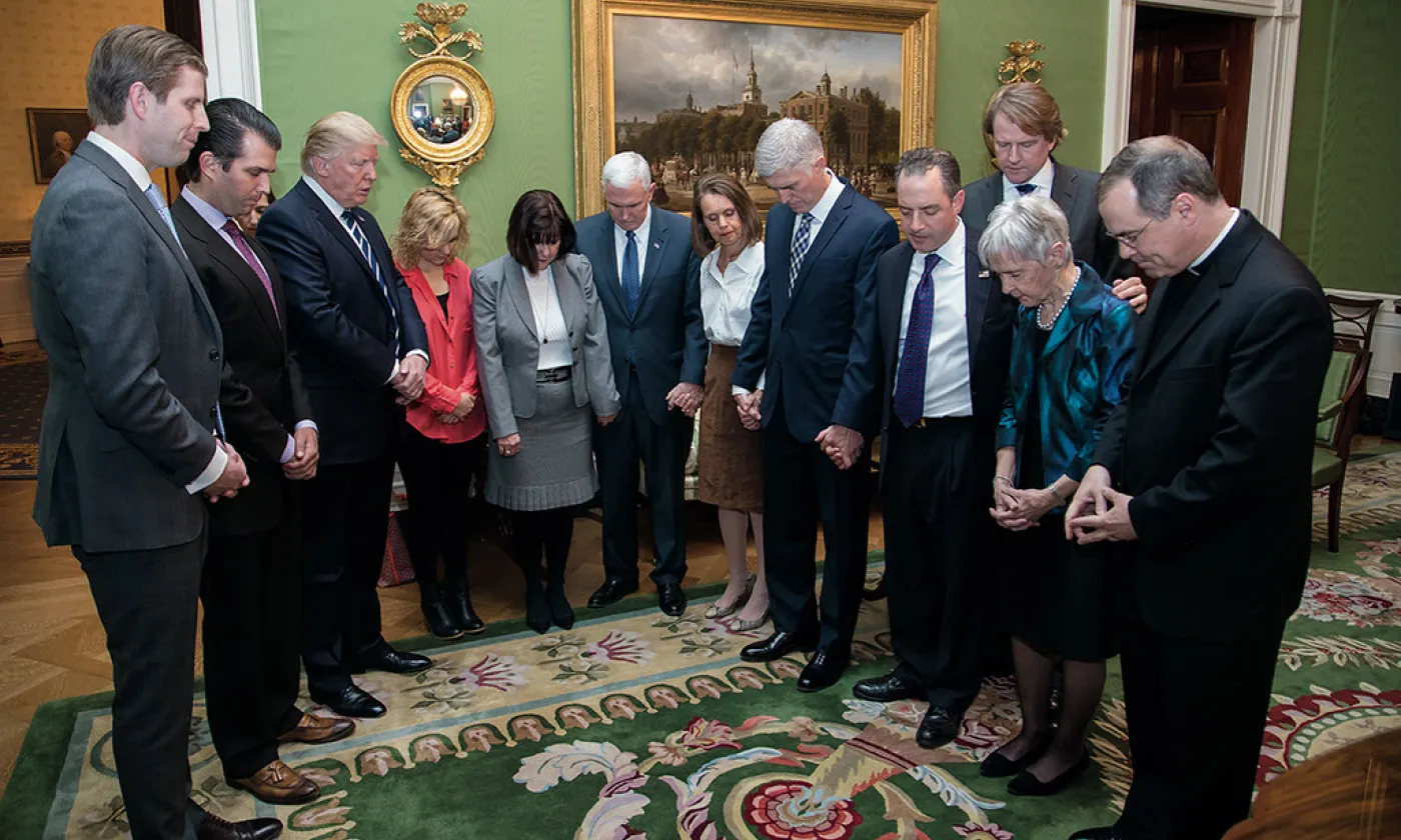 Trump, le champion des religieux ©Flickr / Official White House Photo, Shealah Craighead / Domaine public