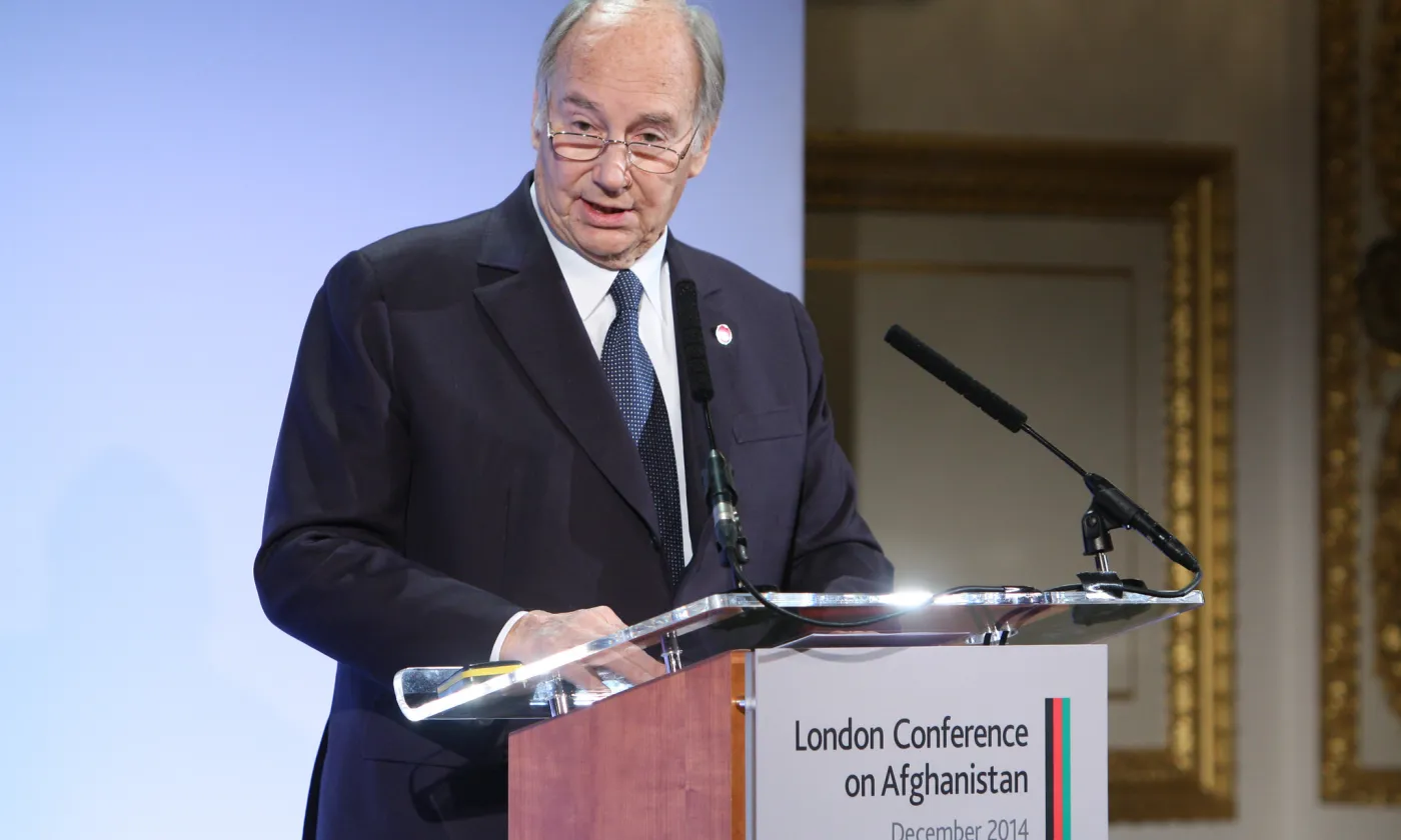 L'Aga Khan à Londres en 2014 ©Flickr / Patrick Tsui/FCO