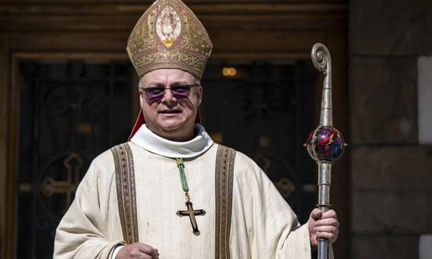 La congrégation des chanoines réguliers de Saint-Maurice a accueilli son nouvel abbé, Mgr Ineichen KEYSTONE - JEAN-CHRISTOPHE BOTT