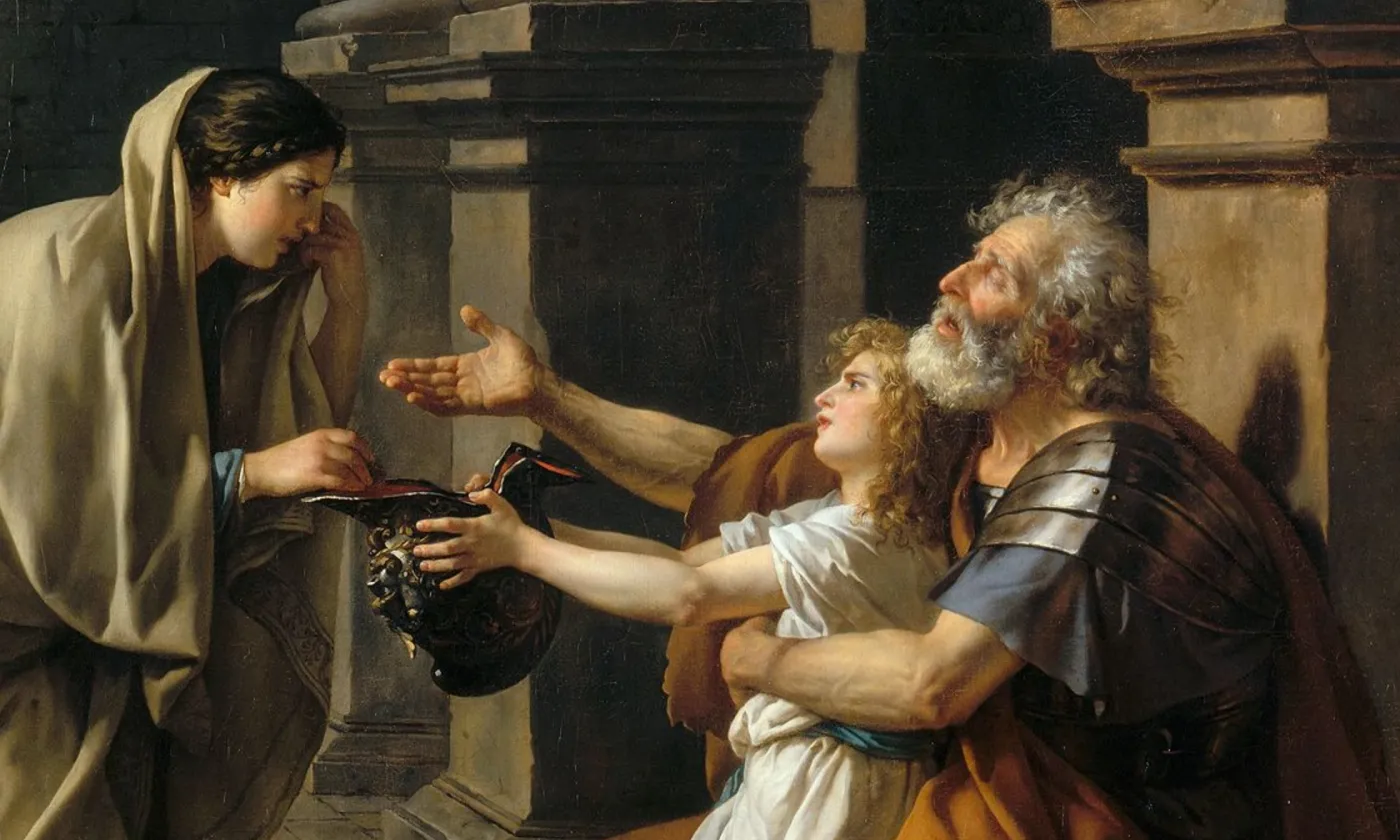 © DR / Bélisaire demandant l'aumône. Extrait d'un tableau de Jean-Louis David