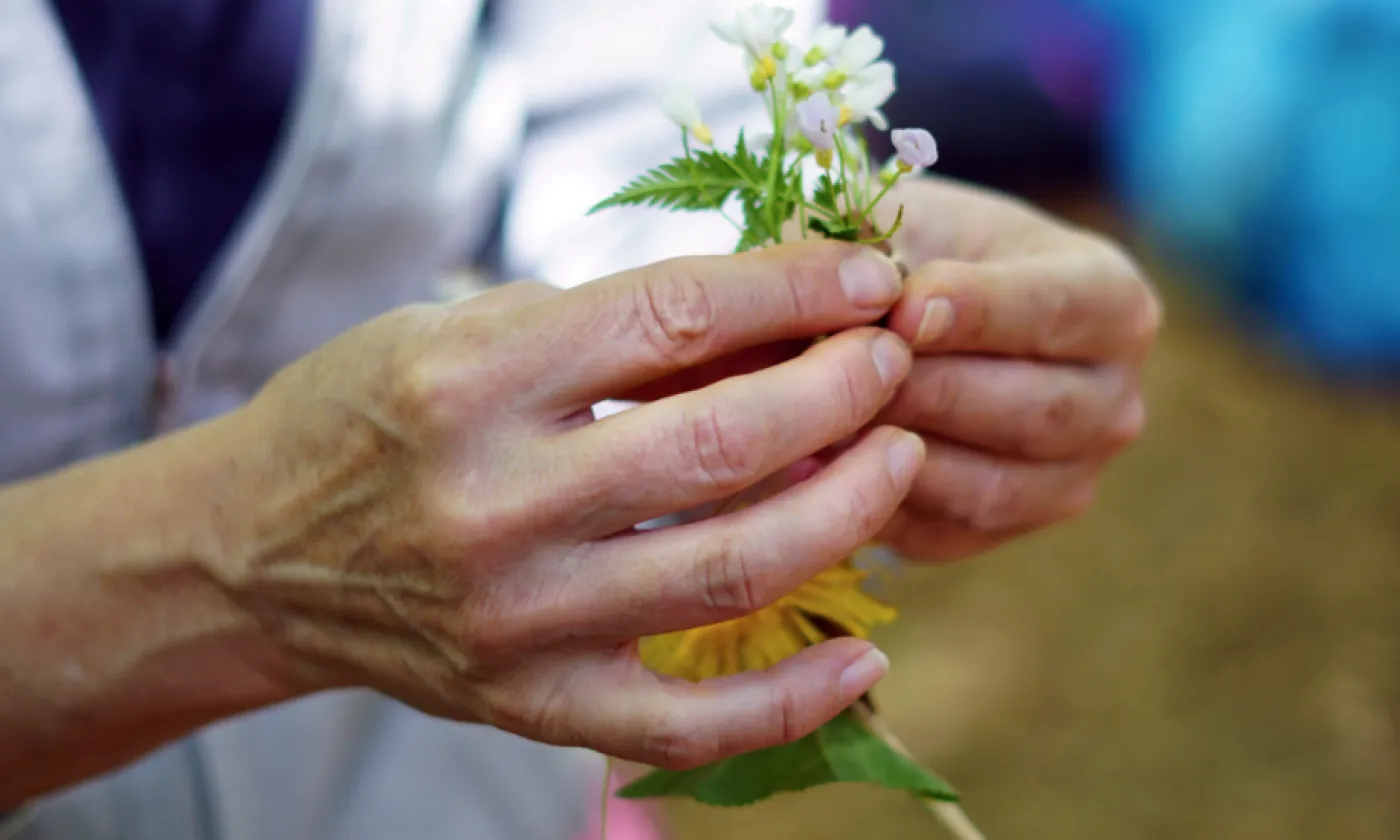 Land art, sortie du groupe interreligieux ©R. Dörig