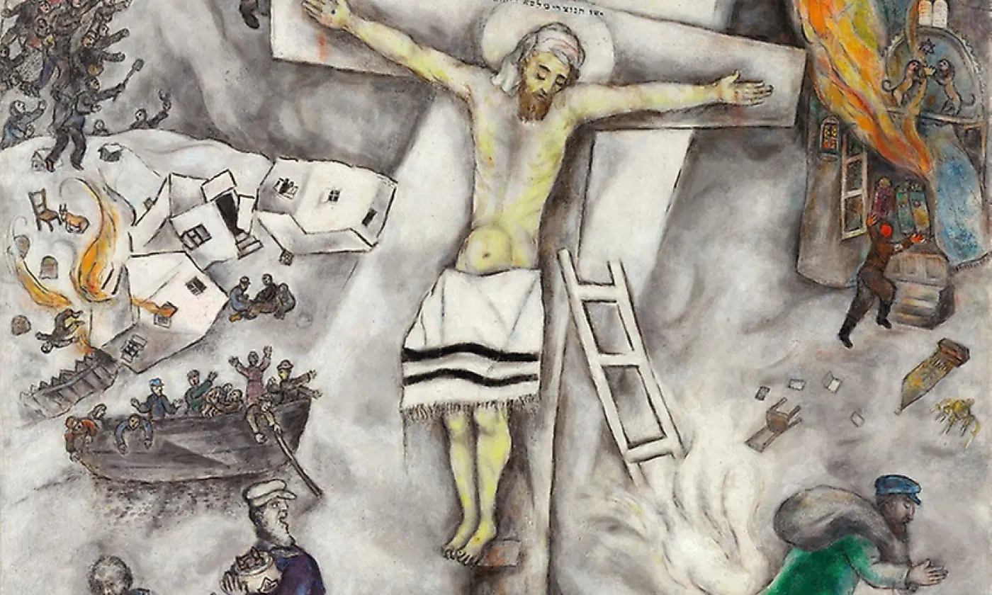 La Crucifixion blanche, Marc Chagall, 1938 ©2018 Artists Rights Society (ARS), New York ADAGP, Paris/Domaine public