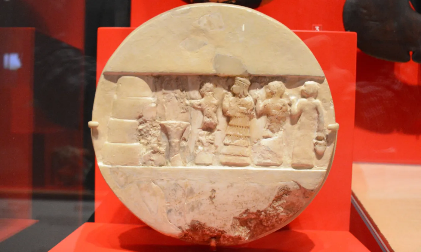 Le "Disque de Enheduana" à l'University of Pennsylvania Museum of Archaeology and Anthropology