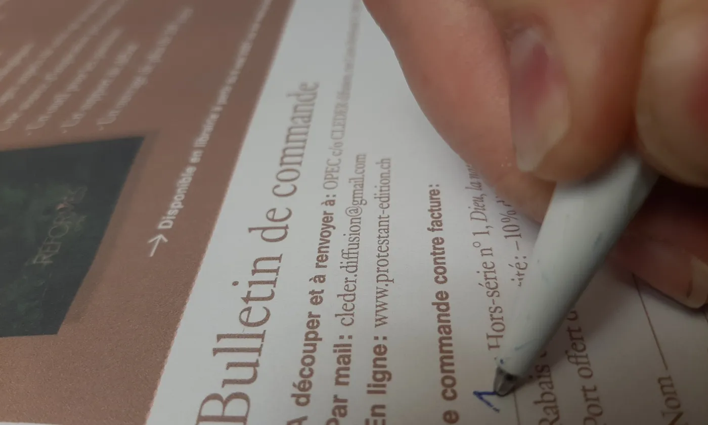 Le bulletin de commande du hors série «Dieu, la nature et nous» est publié dans l'édition de mai 2021 de «Réformés»