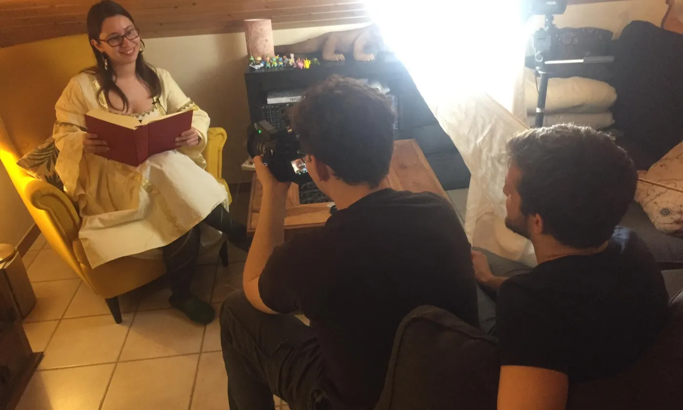 Le tournage de la chaîne YouTube d'Open Source Church ©Open Source Chuch