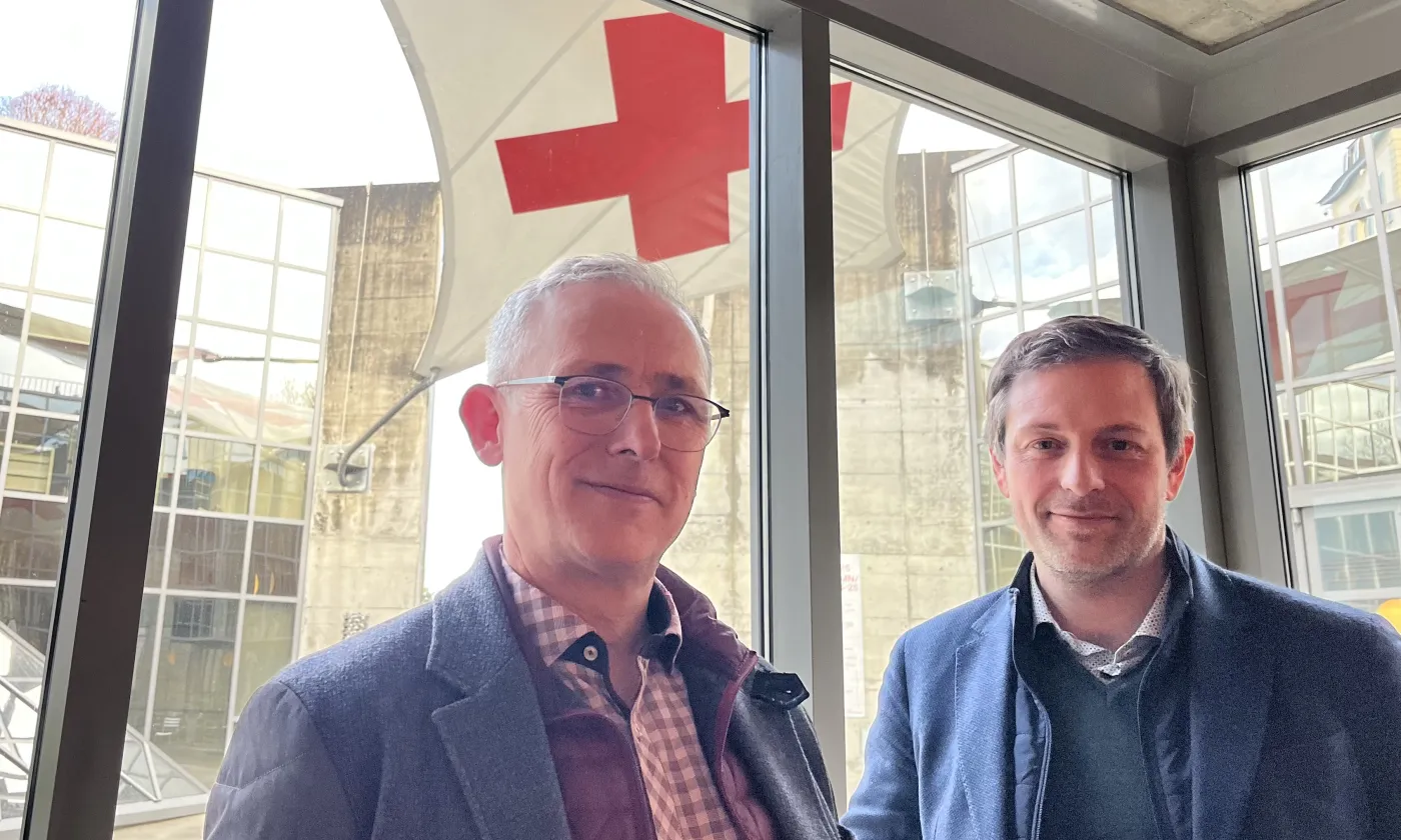 Ghislain Waterlot, à gauche, et Pascal Hufschmid, à droite ©Gabrielle Desarzens