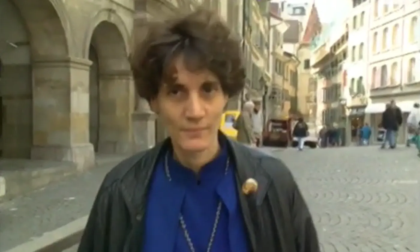 Mère Sofia, appelée aussi la Petite Mère des zonards. ©DR / Emission RTS Tel Quel, 1992