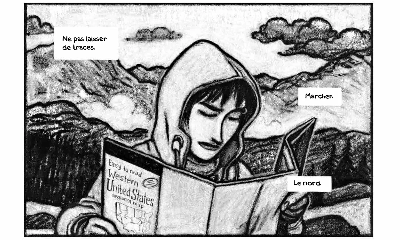 L’héroïne de «Femme sauvage» de Tom Tirabosco évolue sur une planète dévastée dans un futur proche © Futuropolis