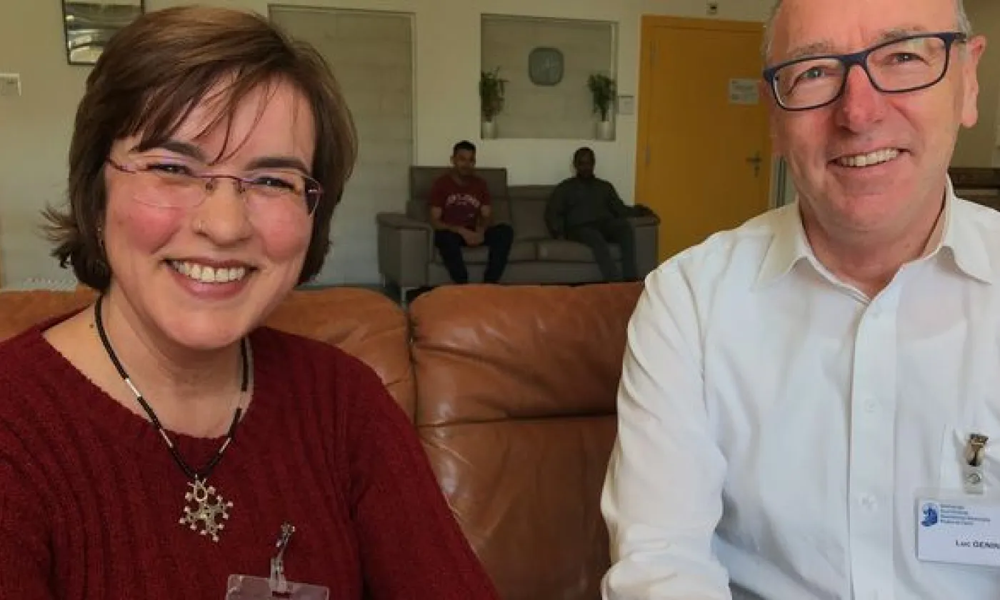 Manuela Hugonnet & Luc Genin, aumôniers au Centre fédéral pour requérants dʹasile à Boudry © Fabien Hünenberger/RTSreligion