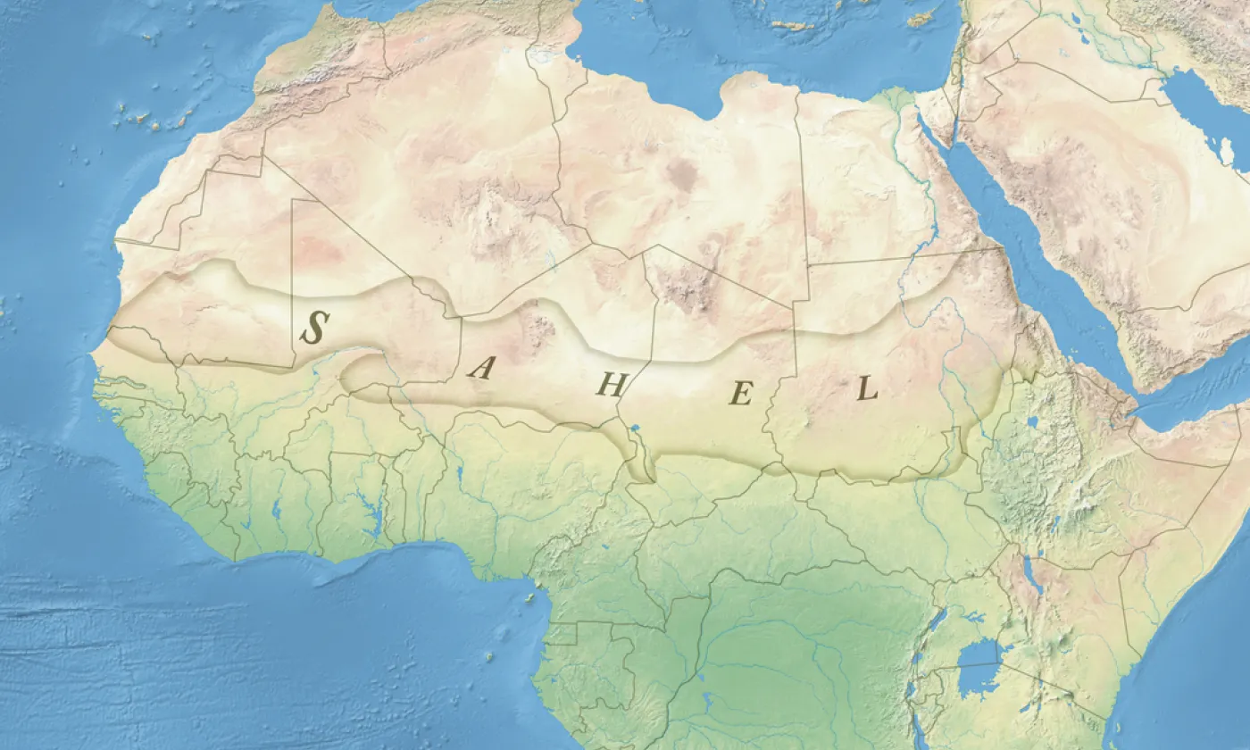 La région du Sahel ©Munion, CC BY-SA 3.0 Wikimedia Commons