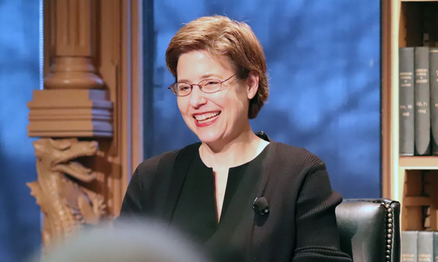 Melissa Rogers, à l’Université de Georgetown de Washington en janvier 2020. © RNS/Adelle M. Banks Melissa Rogers, à l’Université de Georgetown de Washington en janvier 2020. © RNS/Adelle M. Banks