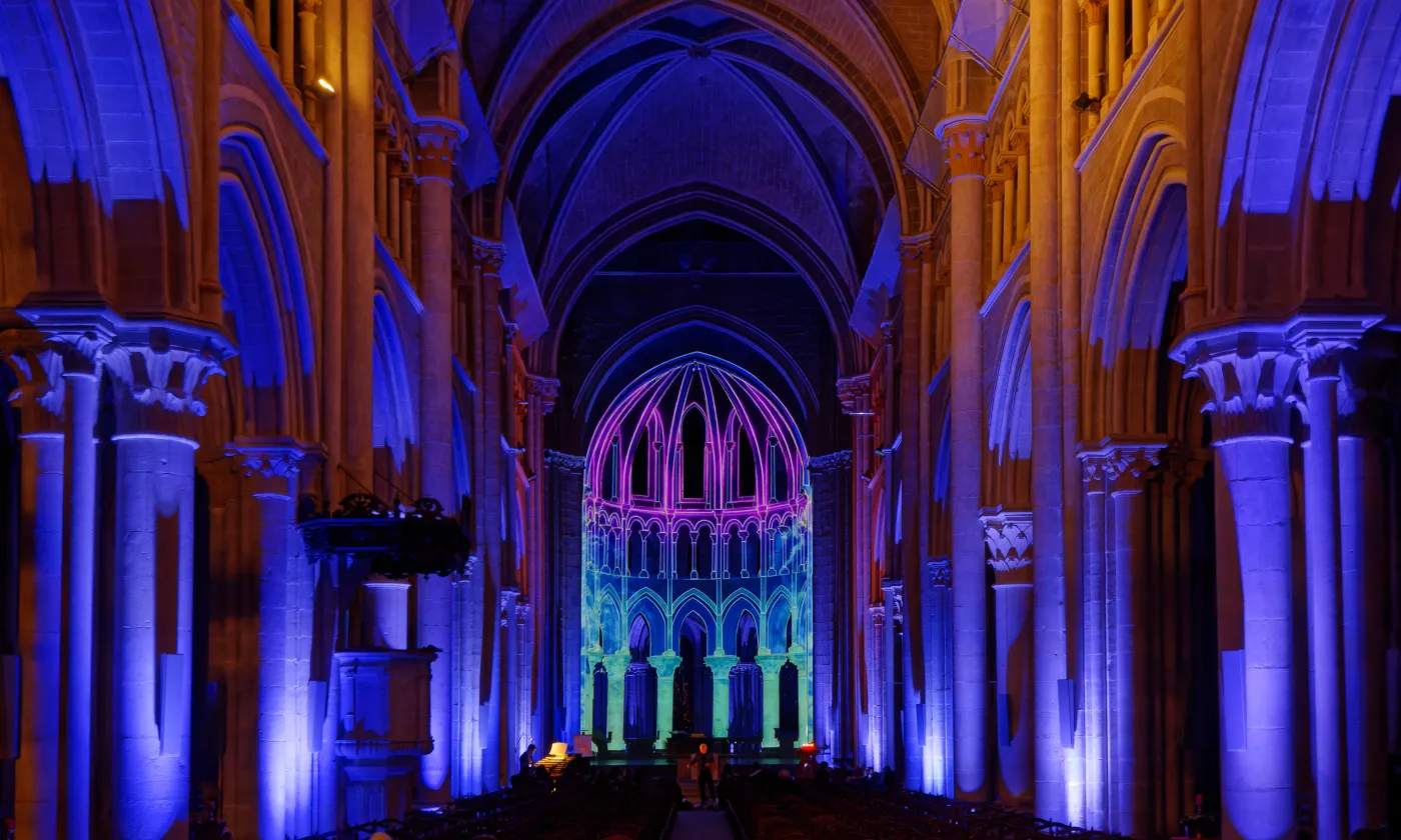 La cathédrale de Lausanne a déjà été illuminée en 2021. ©DR