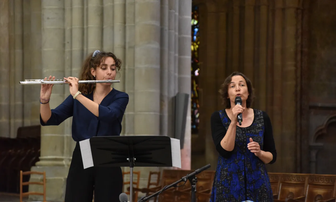 Chanteuse et narratrice, Isabelle Bovard ©Gérard Jaton EERV