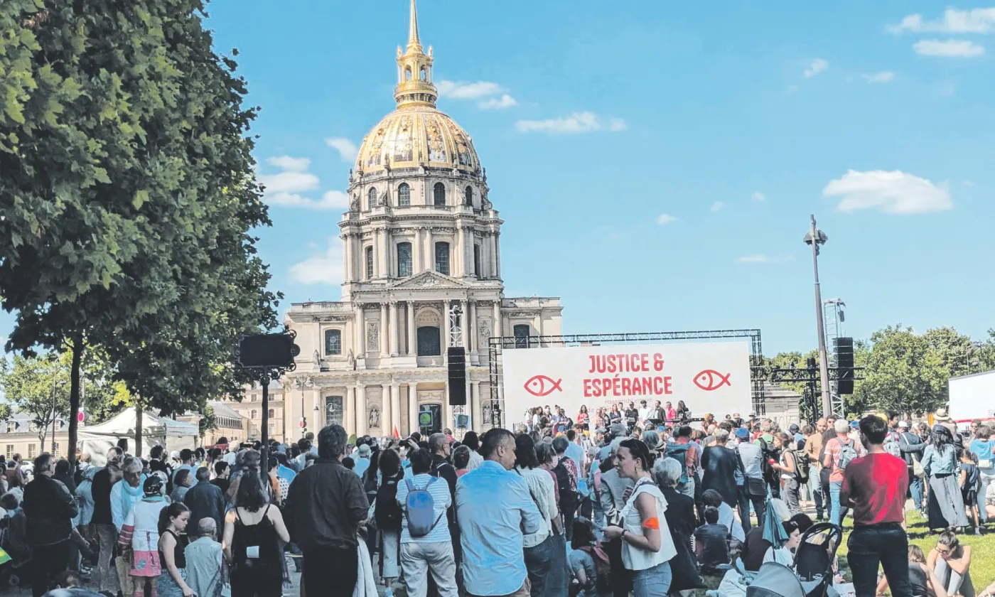 Rassemblement œcuménique du 23 juin. © Claire Riobe