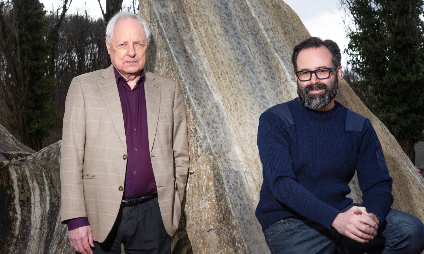 Pierre Gisel et Philippe Gonzalez, artisans de la formation «Communautés religieuses, pluralisme et enjeux de société». ©Nicole Chuard/Unil