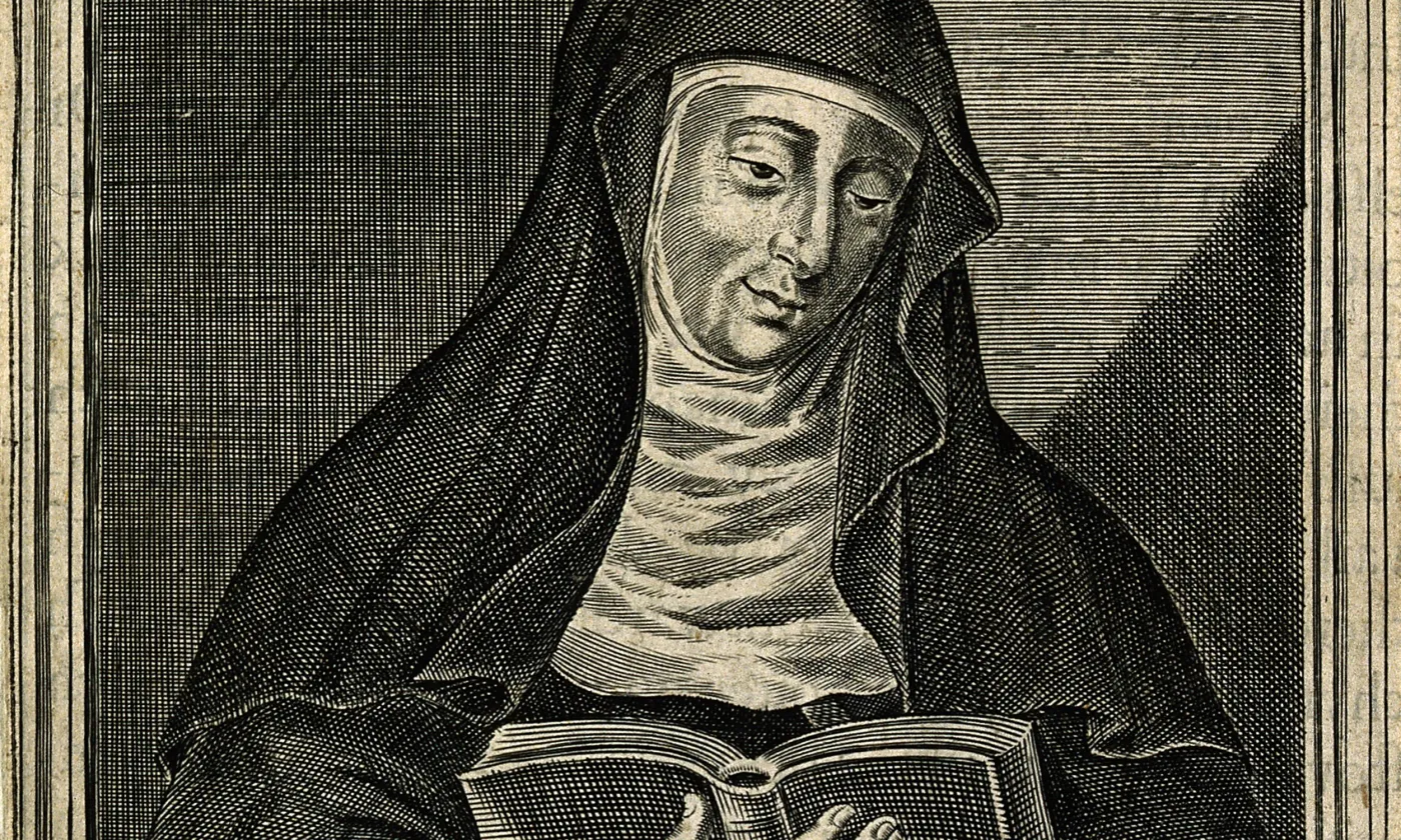 Hildegarde de Bingen, gravure de W. Marshall © cc by NC: Mark Cartwright
