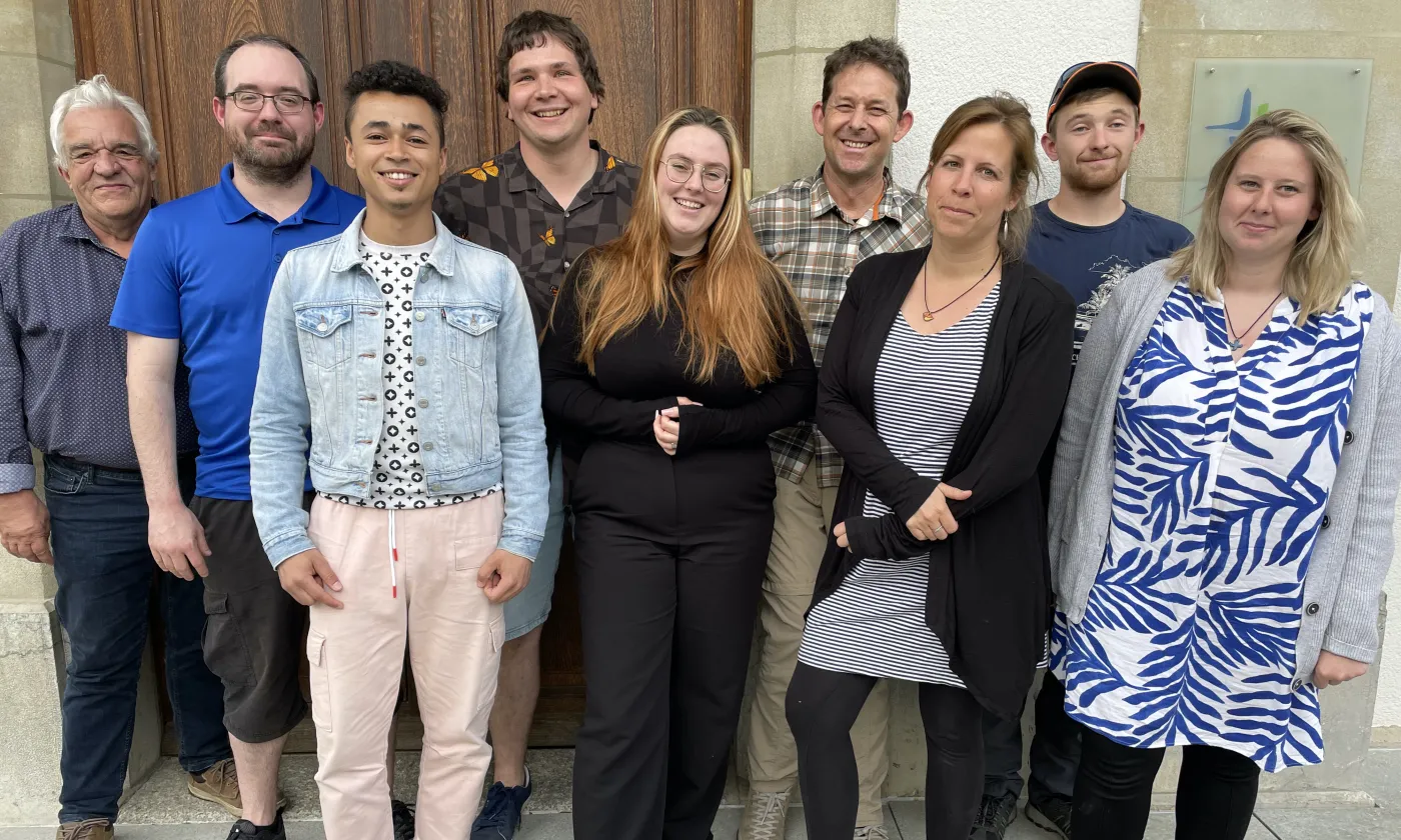 Une partie du comité d’organisation du festival FestiCrêb’ qui se tiendra en juillet à Crêt-Bérard. © Nathalie Ogi