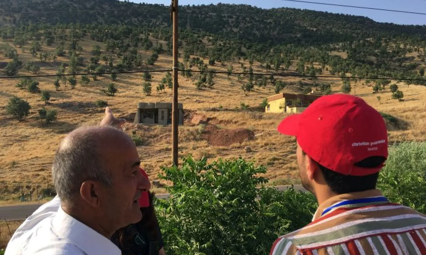 Visite dans les montagnes kurdes et la zone de bombardements