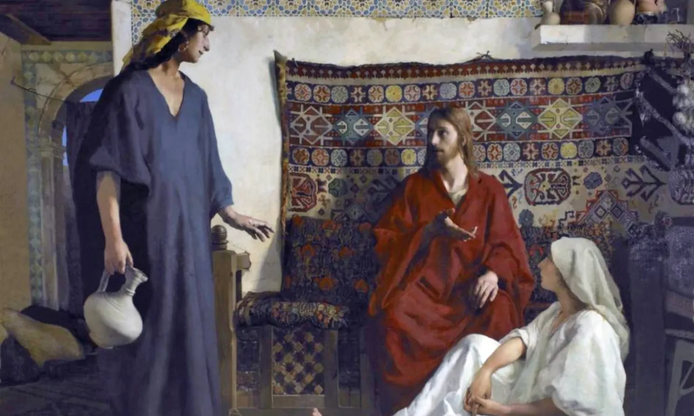 Jésus chez Marthe et Marie - Paul Alexandre Alfred Leroy, 1882