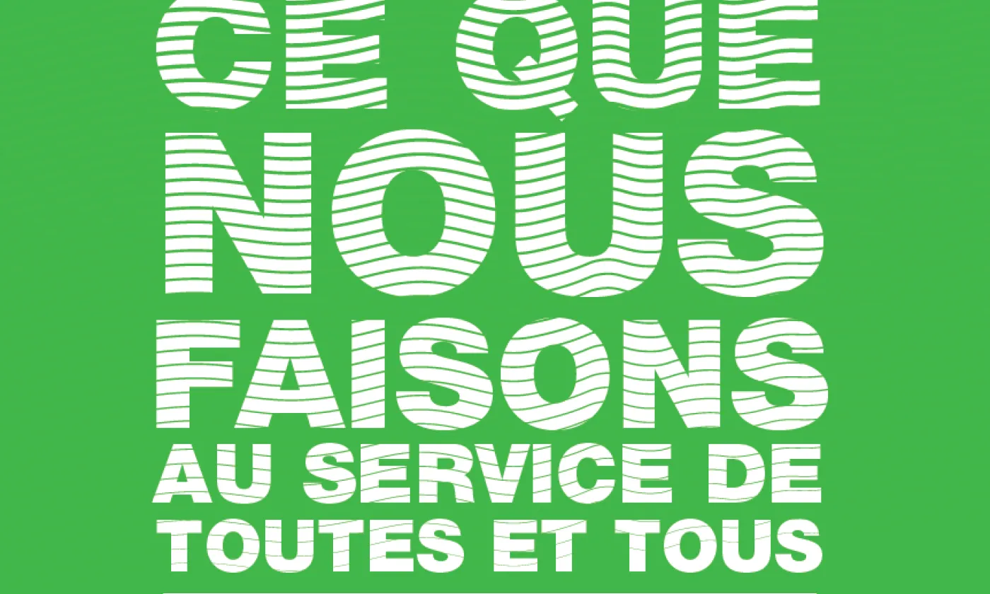 Ce que nous faisons au service de toutes et tous. © OIC – EERV