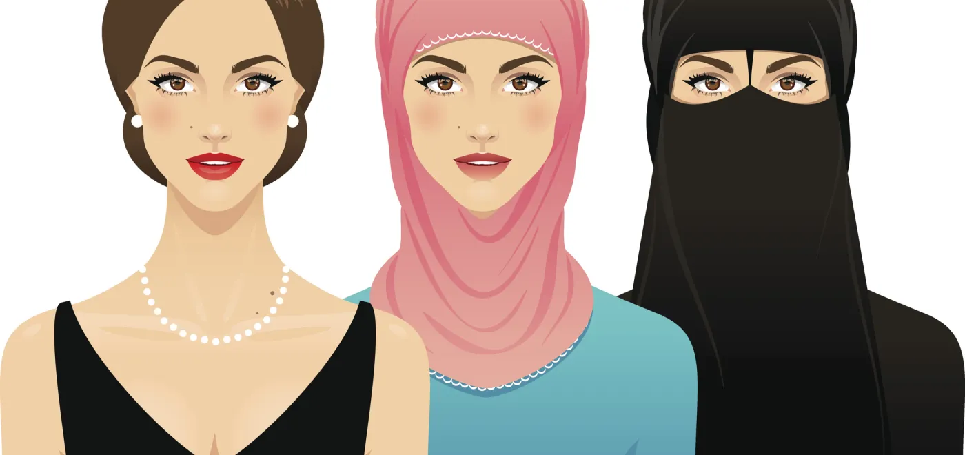 La liberté de la femme, du visage découvert au niqab IStock