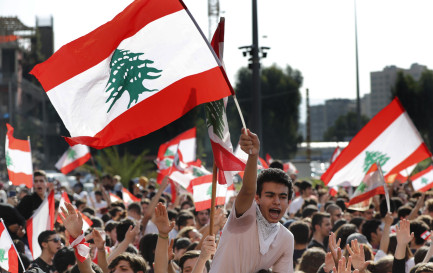 Manifestation à Beyrouth en novembre 2019 / Keystone-SDA/AP/Hussein Malla